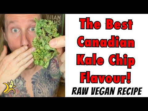 The Best Canadian Kale Chip Flavour - Raw Vegan Recipe