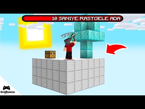 HER 10 SANiYE FARKLI UÇAN ADA 😱 - Minecraft