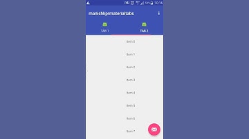 Android Material Design Tabs Example