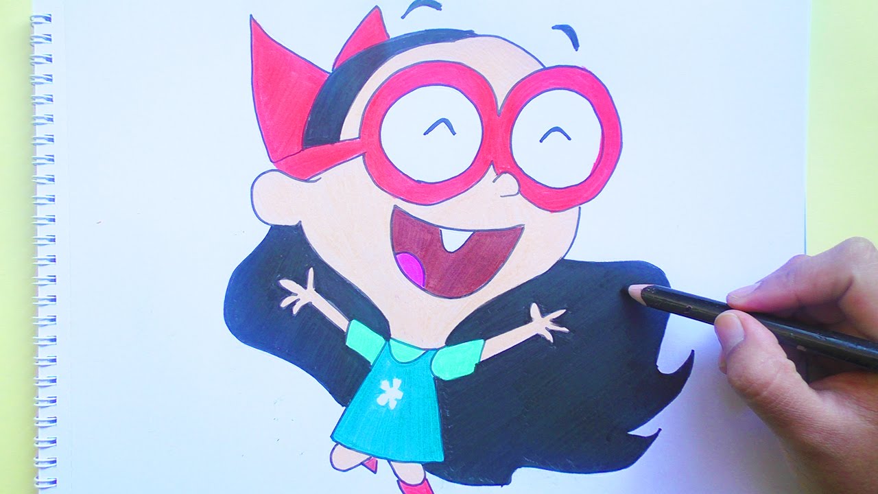 Dibujando y coloreando a Millie Burtonberguer (Kid Vs Kat) Millie