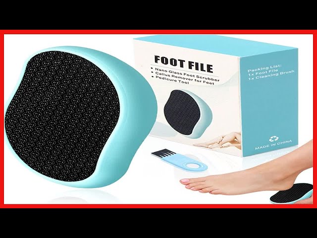 Glass Foot File Callus Remover - Foot Scrubber and Heel Scraper for Dead  Skin Removal, Foot Buffer Pedicure Tool, Perfect for Men and Women, Get  Soft