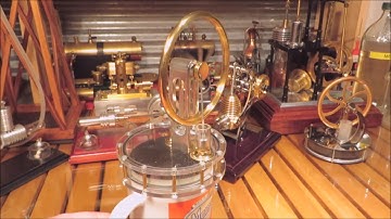 Stirling Engine Carl Aero Low Temperature running over a coffee cup