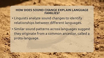 How Does Sound Change Explain Language Families? - Anthropology Insights