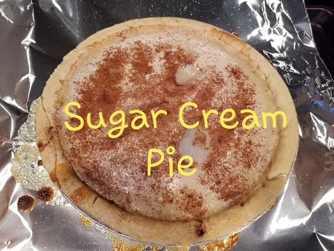 SUGAR CREAM PIE. GREAT DEPRESSION COOKING.