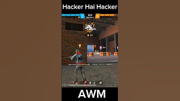 AWM HACKER IN MY GAME ☠️📞 CS-Ranked 🫢 #trandingshorts #hacks #garenafreefire