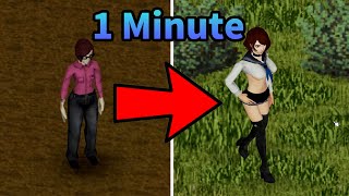 U only need 1 minute to change you body #projectzomboid