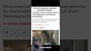 THE BOYS SEASON 5 BREAKS RATINGS RECORD #theboys #prime #amazon #tv #fyp