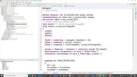 SAP ABAP RAP   Behavior Projection Short Video   Part 6