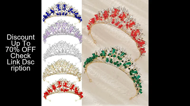 Luxury Handmade Crystal Rhinestone Crown Wedding Bridal Party birthdayr Rhinestone Alloy Tiara