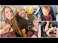 Triplets FIRST TIME on plane! Flying on an Airplane with FOUR Kids and a DOG