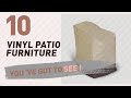 Top 10 Vinyl Patio Furniture // New & Popular 2017 Top 10 Vinyl Patio Furniture // New & Popular 2017