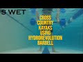 Swet pool workout move  crosscountry kayaks w hydrorevolution barbell