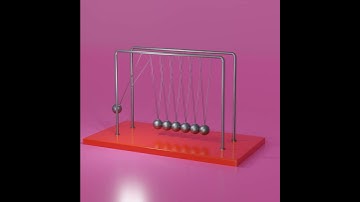 Newtons cradle satisfying loop - ASMR #shorts