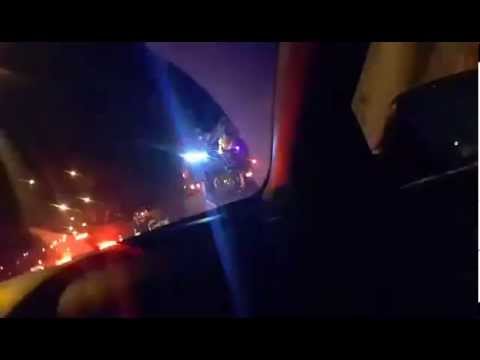 حادث سير على طريق المطار