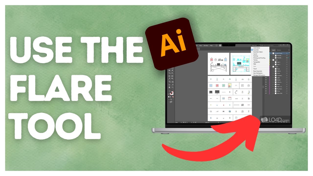 How to use the flare tool in Adobe Illustrator? YouTube