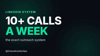 Book 10+ Sales Calls a Week on LinkedIn (Free Method)