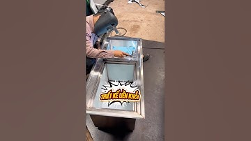 CHIẾC THÙNG ĐÁ INOX TÍCH HỢP HỘC RỬA #thungdainox #hoctrainox #quayphache