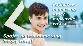 🪃 🪃 Jak zrobić papierowy bumerang, który naprawdę wraca! 🪃