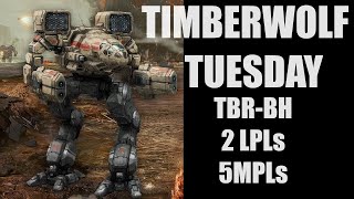 Timber Wolf Tuesday - The Bounty Hunter - 2LPLs + 5MPLs + ECM - Mechwarrior Online