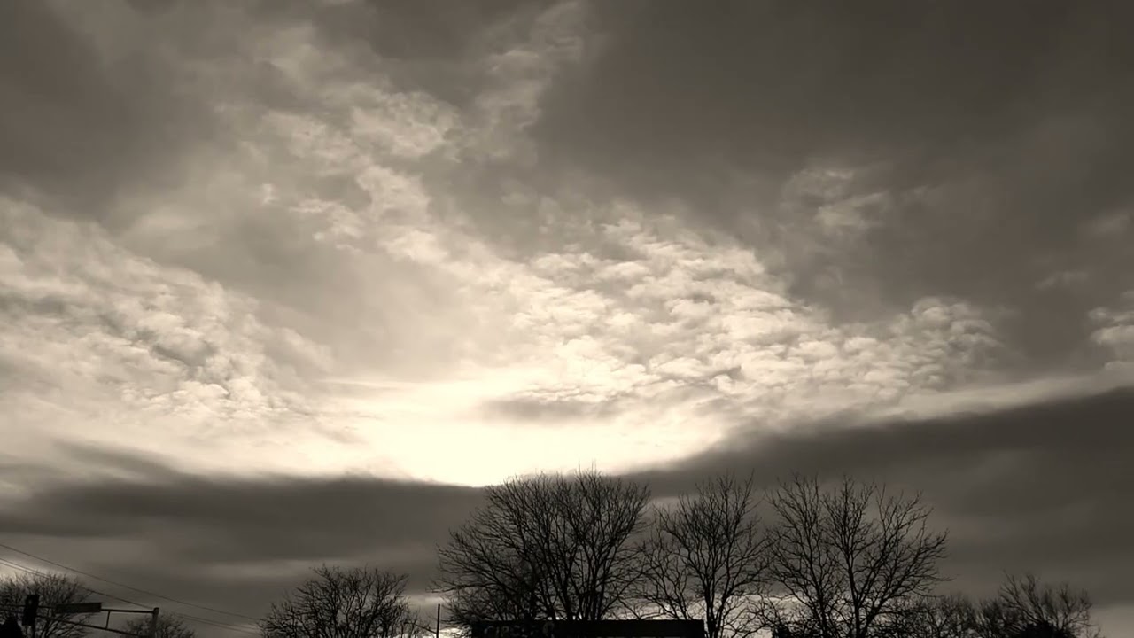 Sepia Sun In Clouds North Wind Looking Like Jerry Garcia (profile right side) 3-18-22 5:57 pm