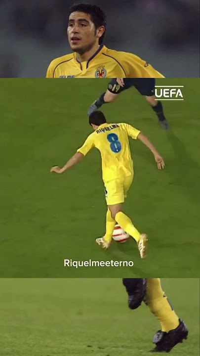 🟡 Riquelme en modo EUROPEO lo que jugaba #bocajuniors #riquelme #xeneizes #cabj