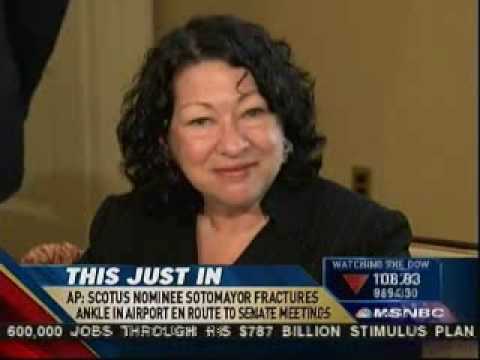 Breaking News: Sonia Sotomayor Breaks Her Ankle