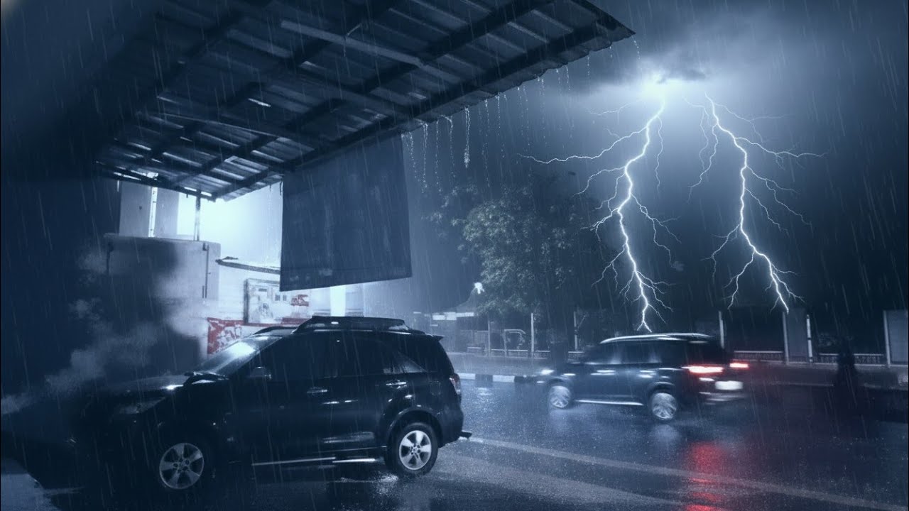 Cozy Sound of Rain │ Relax │ White Noise │ Insomnia │ Cozy Cabin Rain Ambience at Night