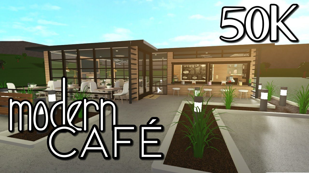 roblox bloxburg modern restaurant speed build