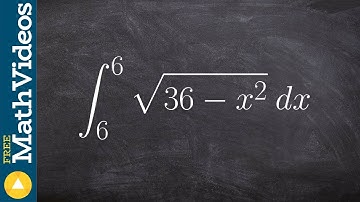 Evaluate the integral using the area of a semi circle