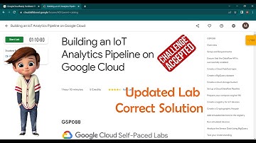 Building an IoT Analytics Pipeline on Google Cloud | [ GSP088 ] | Updated Lab | Google Cloud Program