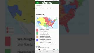 Another NFL Week 6 2024 TV Coverage Map Update For The CBS Single Window
