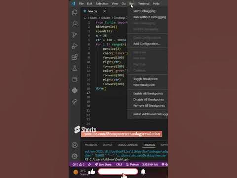 How to create graphics using Python turtle 🐢 #shortsvideo #shorts # ...