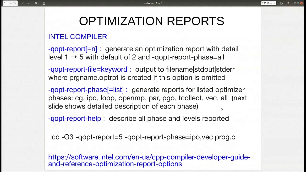 Leveraging Compiler Optimization Reports