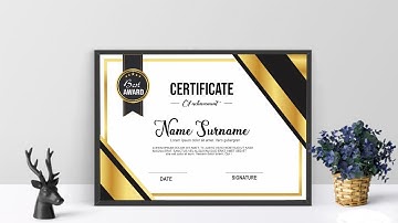 CorelDraw x7 Tutorial - Certificate Design With New Color Scheme