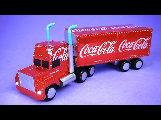 BRINQUEDO. Caminhão COCA COLA em lata. Origem USA. Altu