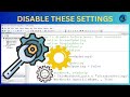 Disable These Settings In Your Macro