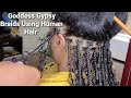 Knotless Goddess Braids/ Gypsy Braids/done with human hair Part 1