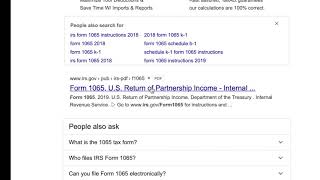How to find form 1065 US Partnership Income Tax Return online