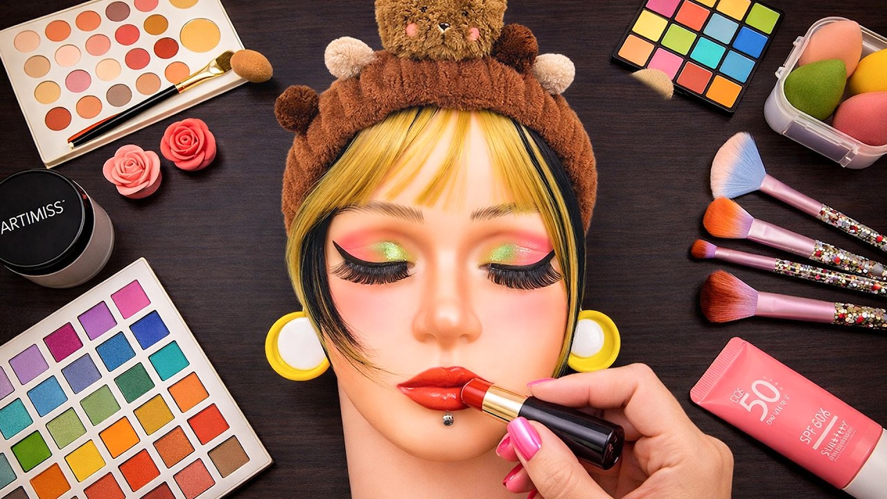 ASMR Makeup Compilation For Sleep | 1 Hour (No Talking)