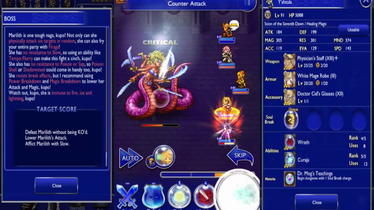 [FFRK-ita] Nightmare Dervish \ FFI Marilith