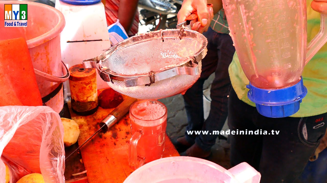 Water Melon Juice | HEALTHY JUICE | ROADSIDE JUICE CENTER | MUMBAI street food | STREET FOOD