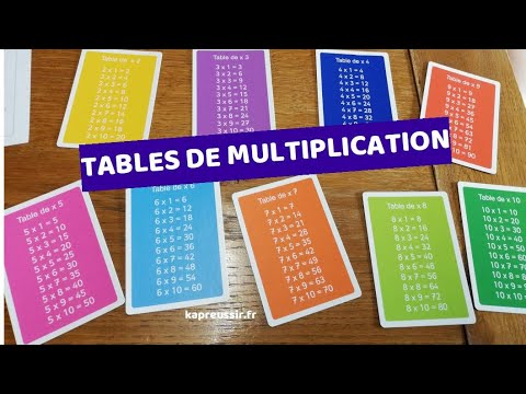 Vidéo: Comment Faire Apprendre à Un Enfant La Table De Multiplication