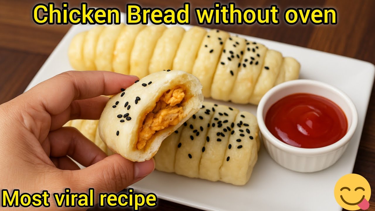 Creamy & Cheesey Chicken Bread Without Oven||Teatime Snacks||Picnic Snacks||Kids Favourite Lunch Box