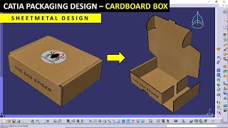 CATIA Packaging design  Cardboard  Box  Sheetmetal design