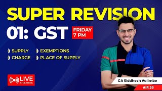 Super Revision 01: CA Final IDT [Ch 1-4] | Revise Like Never Before 🔥 | May'24 | CA Siddhesh Valimbe