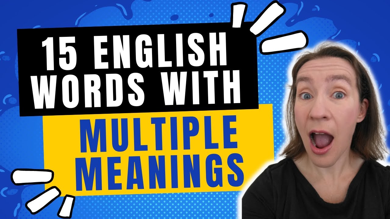 15 English Words with Multiple Meanings YouTube