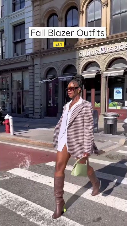 Fall Blazer Outfits 🍂 | Styling Oversized Button Down Shirts & Boots #fallstyle #fall | Anita Aloys