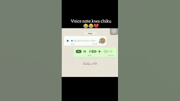 SIDE KAMA SIDE VOICE NOTE YA CHIKU Kaija E40 Duet Sidekamaside 