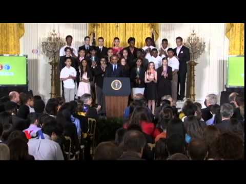 პრეზიდენტი ობამა ახალგაზრდა მეცნიერებს შეხვდა