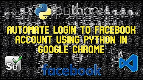 Automate login to Facebook Account Using Python in Google Chrome